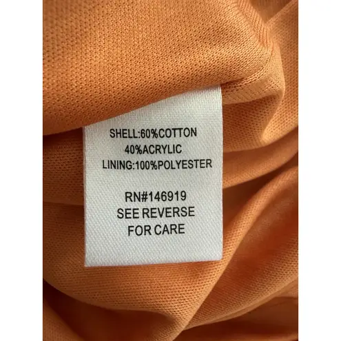 Freshman 1996 Orange Brown MIDI Sweater Dress Size Large Spaghetti Strap Knit