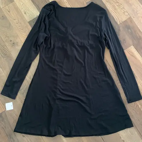 SO  Goods For Life Black Fit & Flare Long Sleeve Dress Size XL