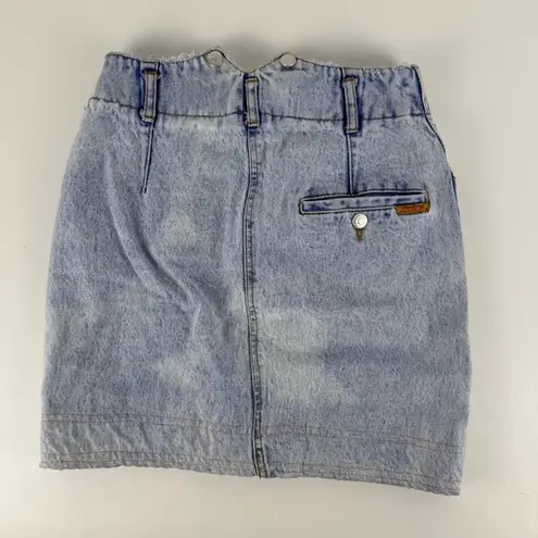 Jordache Vintage Acid Wash Denim Skirt