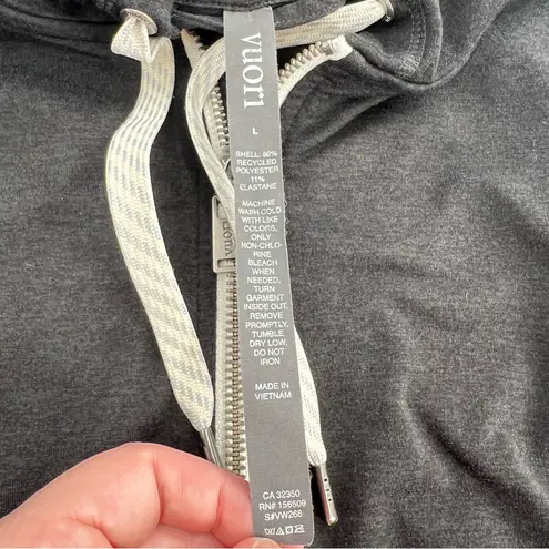 Vuori Halo Performance Hoodie 2.0 black heather sz L