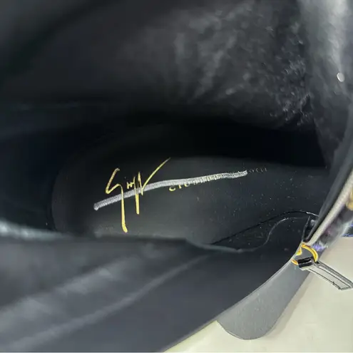 Giuseppe Zanotti Bimba Magdalena Floral Embroidered Stiletto Heeled Ankle Boots