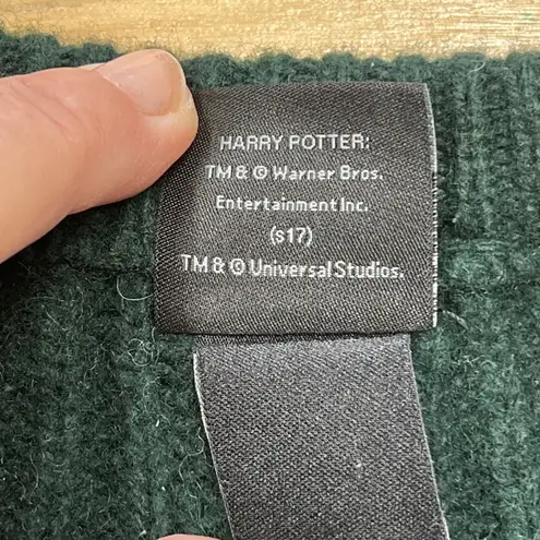 Harry Potter Slytherin Quidditch Ribbed Knit Wool Sweater Adult Medium Scotland Green
