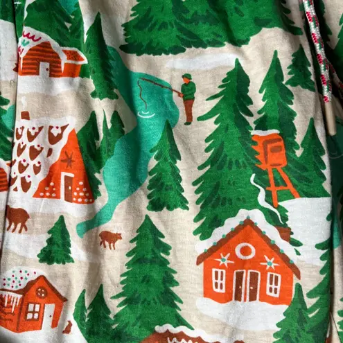 Magellan outdoors Magellan cozy comfy cabin print lounge pants w/ pockets drawstring women's XS