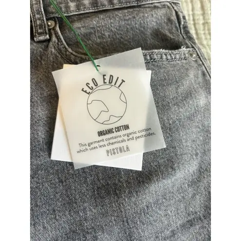 Pistola New  Cassie Super High Rise Straight Leg Button Fly Gray Jean Size 32