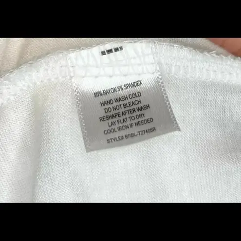 Freebird white gathered layers tank top Size Small White