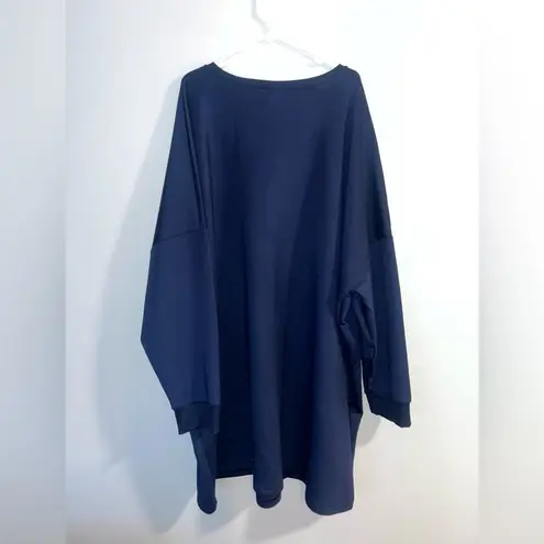 Universal Standard Game NWT Iris Spacer Sweatshirt Dress in Navy- Size 3XL