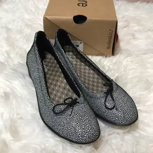 Revere Marrakesh Black Pearl Slip On Demi Wedge Size undefined