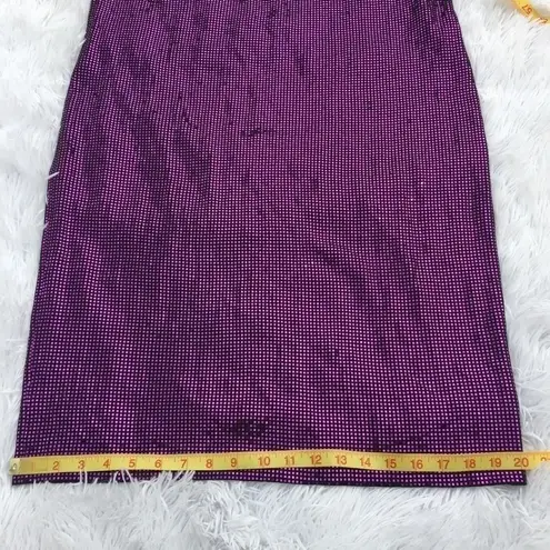 St. John Women’s one shoulder sparkly purple sequined evening dress size 12