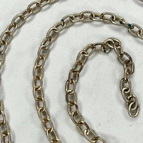 Gold Tone Simple Basic Chain Link Belt XS/Small (XS/S) ✨