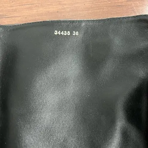 LK Bennett L.K. Bennett Carole Black Stretch Leather Knee Boots - Size 5.5 / 36