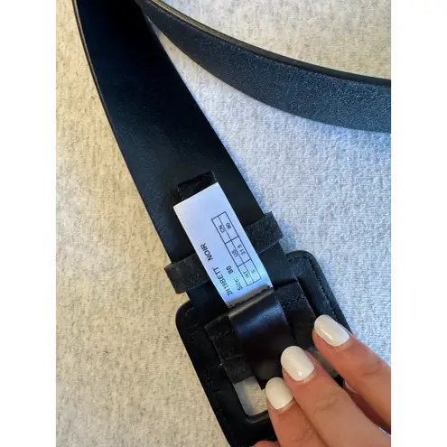 Ba&sh NWT Betty Suede Square Buckle Belt in Black Size 85 (29in)