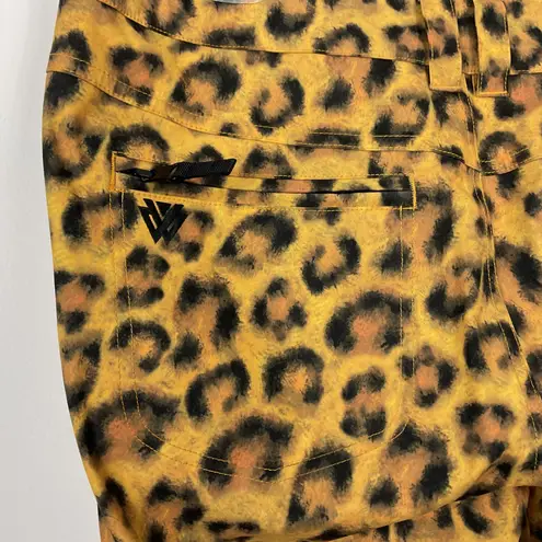 Burton The White Collection Leopard Print Sassy Snow Pants Women's Size L