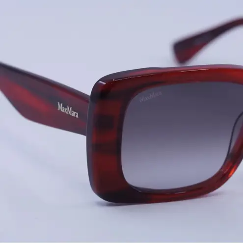 Max Mara New Sunglasses MM0091 68B Colored Horn/Smoke Gradient