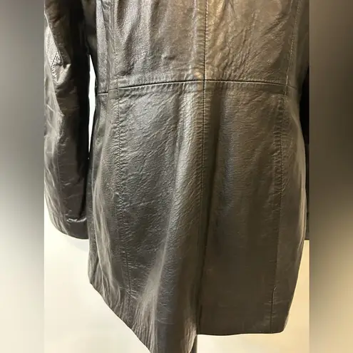 Siena Studio Black Leather Jacket Size Small