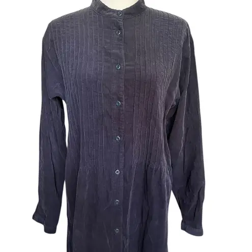 Vintage L.L. Bean Blue Corduroy Button