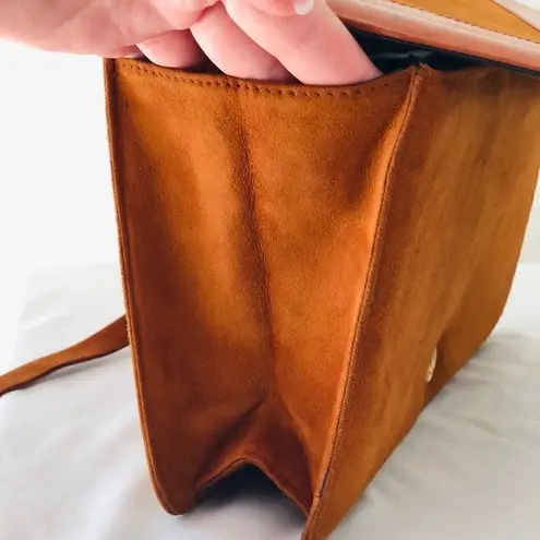 ROSINA FERRAGAMO SCHIAVONE Vintage leather and suede purse Brown