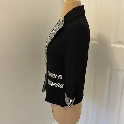 Joseph Ribkoff Black/Gold Ponte Blazer