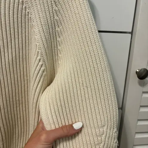 Max Mara  Weekend Cream Ribbed Sweater