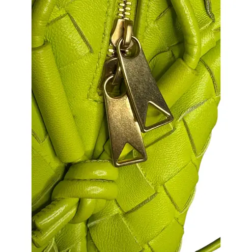 Bottega Veneta NWT Mini Loop Intrecciato Camera Bag in Acid Kiwi