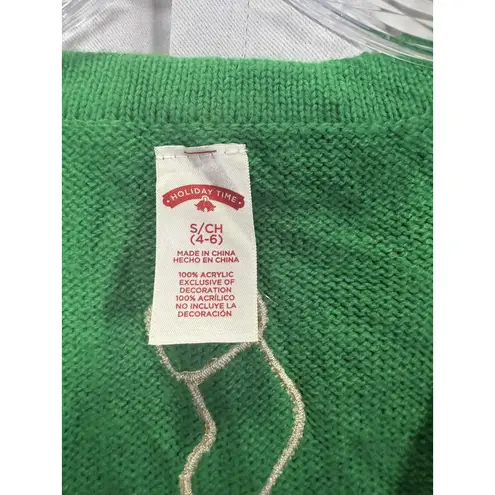 Holiday Time Vest Womens Small Christmas Snowman Ugly Sweater Stars Stocking