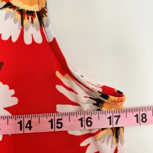 Melissa Paige Women’s Petite Red White Blue Floral Maxi Dress Size Medium Petite - Image 7