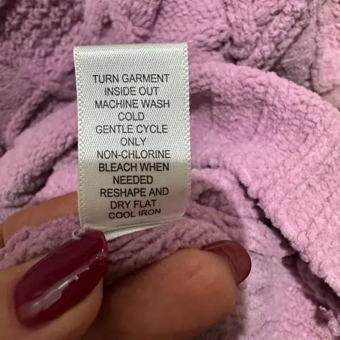 Hazel Moon Pink Cable Knit Half