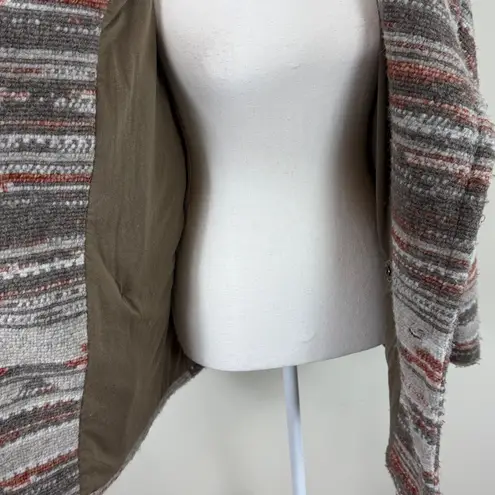 prAna Arria Wool Blend Marble Chunky Knit Collared Jacket Size Small