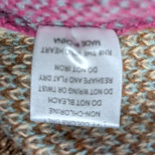 Woven Heart Vintage-Inspired Sweater Aztec Southwestern NWT Zip Pullover Womens Medium - Image 6