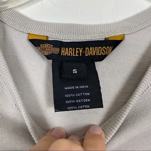 Harley Davidson Motorcycles Grey Logo Tshirt Gray