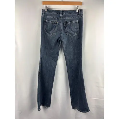 Elle Monaco Womens Bootcut Jeans Size 4 Blue Denim