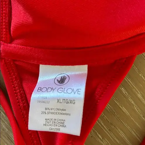 Body Glove Smoothies Solid Underwire Bikini Top Adjustable, Red, Size XL, NWOT