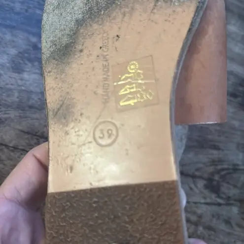 Ancient Greek Ligia sandals tan leather size 39 or us 9