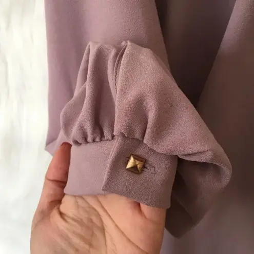 Tobi  Mauve Scoop Neck Long‎ Drapey Flowy Sleeve Blouse-K25