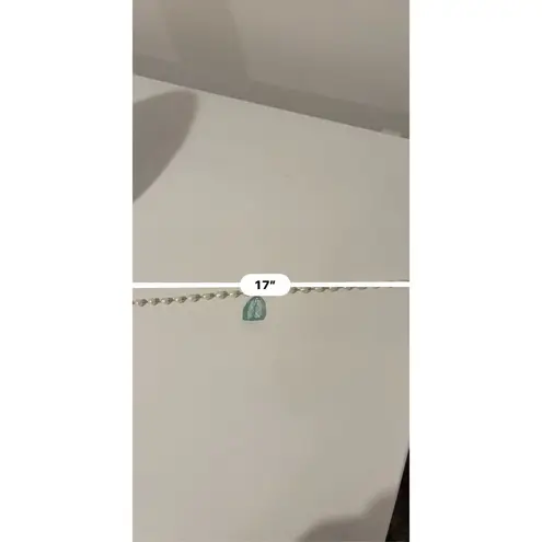 Fresh Water Pearl & Aqua Tear Drop Crystal Statement Necklace Glamorous Jewelry Silver