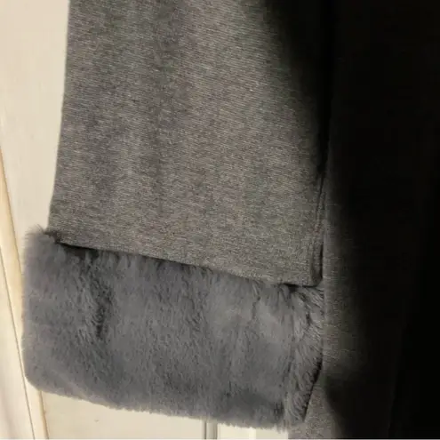 Belle By Kim Gravel 3/4-Sleeve Sweater with Faux Fur Cuffs Sz S