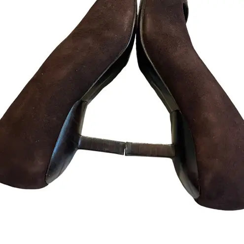 Bruno Magli Two Tone Suede Leather Dress Pump Blue Size 7