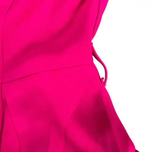 Glam Boutique Style Women’s Hot Pink Lots of Love Half-Sleeve Romper Zip Shorts