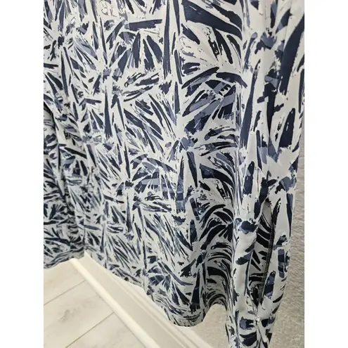 Hang Ten XL Blue Long Sleeve ZIP Side Pocket Surf Swim Outdoor Top