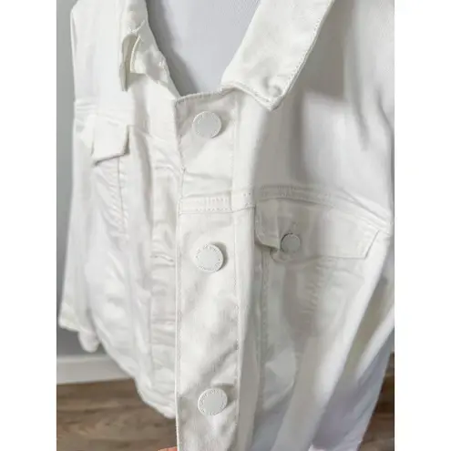 Lane Bryant  White Denim Jacket