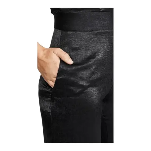 MISA Los Angeles Xandra Black Hammered
Satin Wide Leg Halter Jumpsuit size M NWT - Image 4