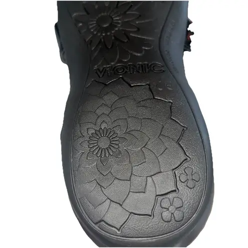 Vionic Brown Amber Tortoise Strappy Sandals Adjustable Orthopedic Woman's Size 8