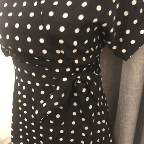 WD•NY NWT - WD.NY Black & White Polka Dot Dress- Size XS