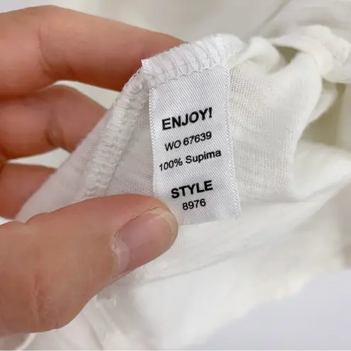 Michael Stars Supima Cotton Tank Off White O/S