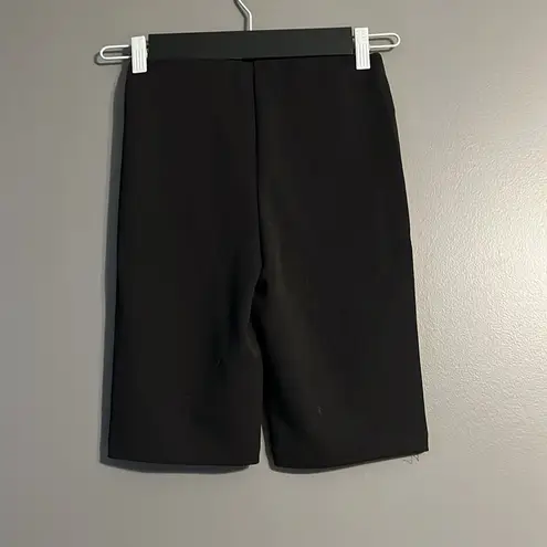 ZARA NWT XS  black bike shorts