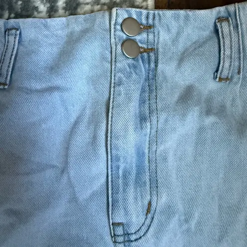 Altar'd State Altar’d State Light Wash Denim Skirt size large