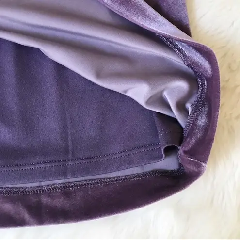 Eliza J Â Velvet Off The Shoulder Dress Long Sleeve ShortâSheath Purple Size 8 New