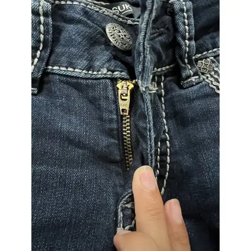 Silver Jeans Suki Capri Denim Cropped Jeans Size W26 Stretch Preppy City Party