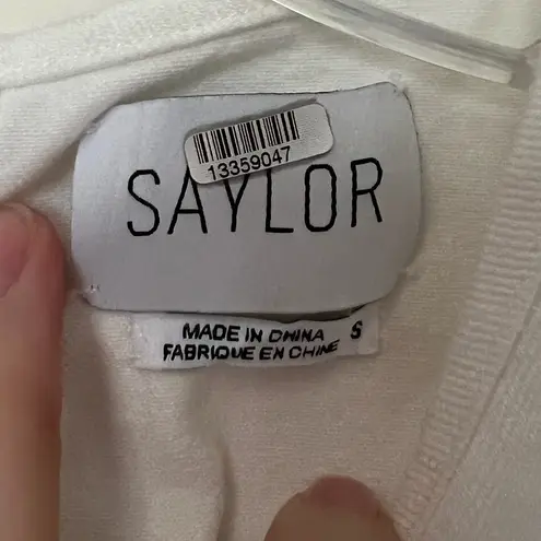 Saylor Harriette Denim Ruffle Top