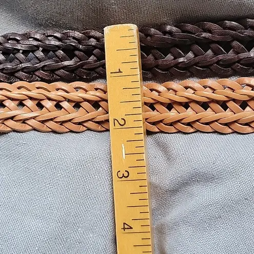 L.C.I Vintage Braided 1999 Leather Belt Set
