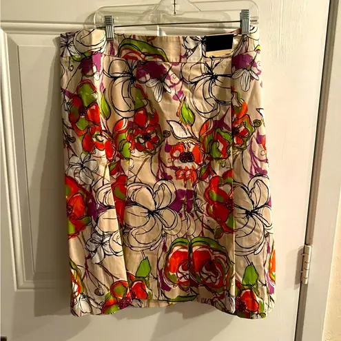 Lane Bryant NWT  Floral Pleated Skirt